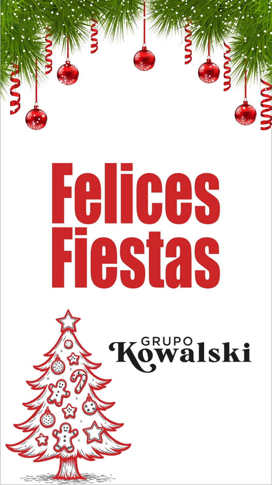 Desde Grupo Kowalski queremos desearles una muy Feliz Navidad y un próspero Año Nuevo 🥂🎁